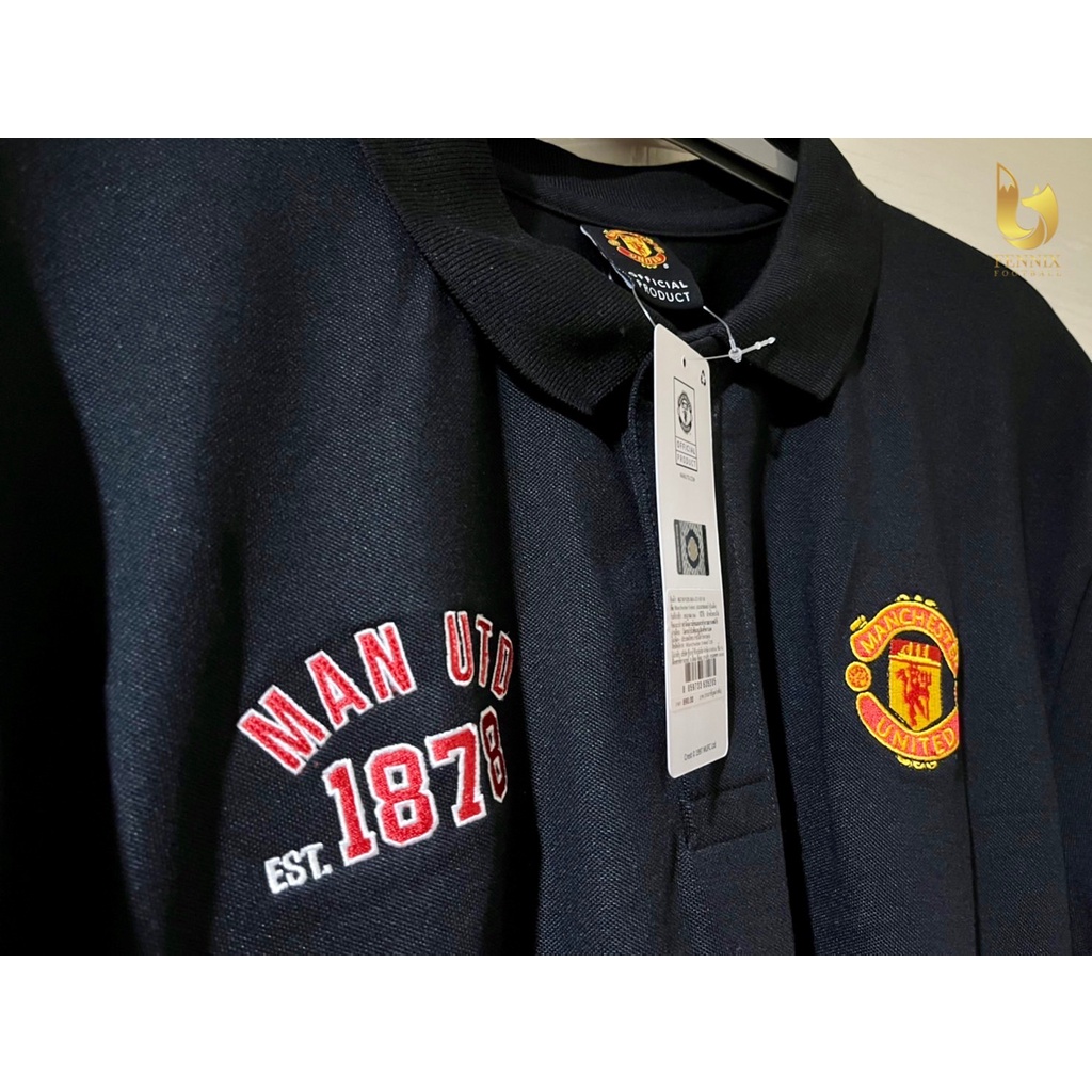 เสื้อโปโลทีมเเมนยูลิขสิทธิ์เเท้-man-utd-1878-bk