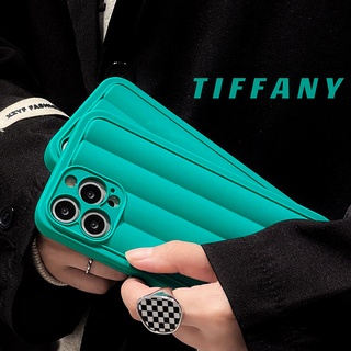 เคสโทรศัพท์มือถือแบบนิ่ม TPU ลายหินอ่อน TIFFANY สีฟ้า สําหรับ iPhone 13 12promax 12 11 x xs xr xsmax 13promax 8plus 12pro 13pro