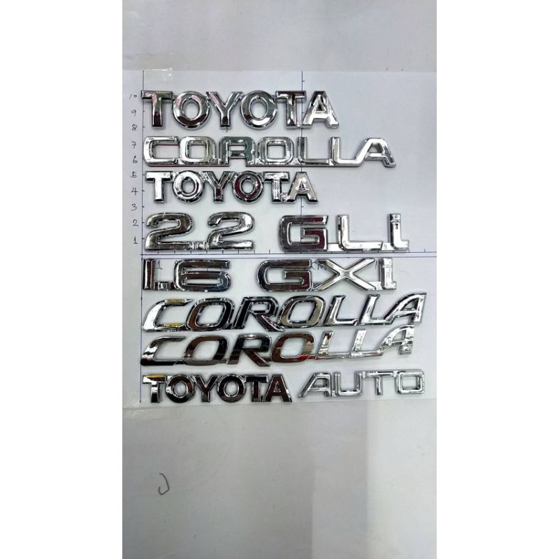 โลโก้ติดรถยนต์toyotaราคาต่อชิ้น