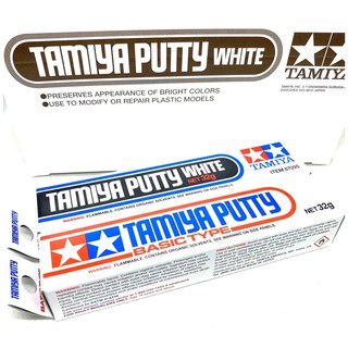 TAMIYA PUTTY BASIC TYPE อุด ขัด โป๊วสี ซ่อมชิ้นงาน gundam gunpla โมเดล กันดั้ม กันพลา หุ่น รถ ทหาร สี