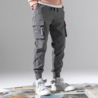 ภาพขนาดย่อของภาพหน้าปกสินค้ากางเกงขายาว แฟชั่นผู้ชาย กางเกงขายาวผู้ชาย กางเกงคาร์โก้ จากร้าน freedomboy บน Shopee ภาพที่ 4