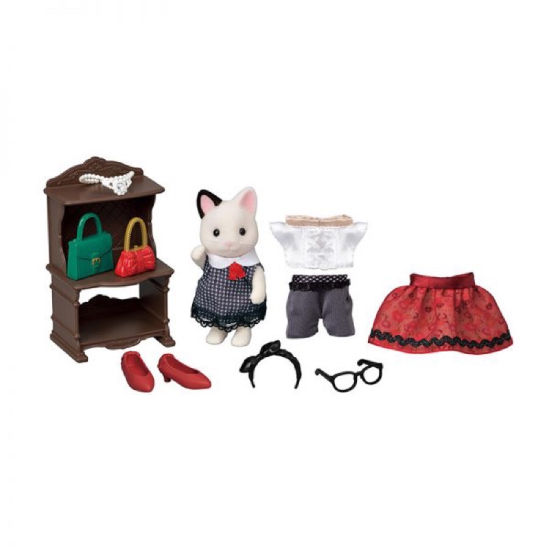 sylvanian-town-fashion-play-set-town-girl-series-tuxedo-cat