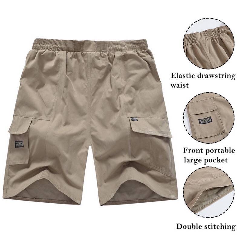 รูปภาพสินค้าแรกของกางเกงขาสั้นผ้าร่ม กางเกงผู้ชายไซร์ใหญ่ คุณภาพอย่างดี (ใส่ได้เอว28-44