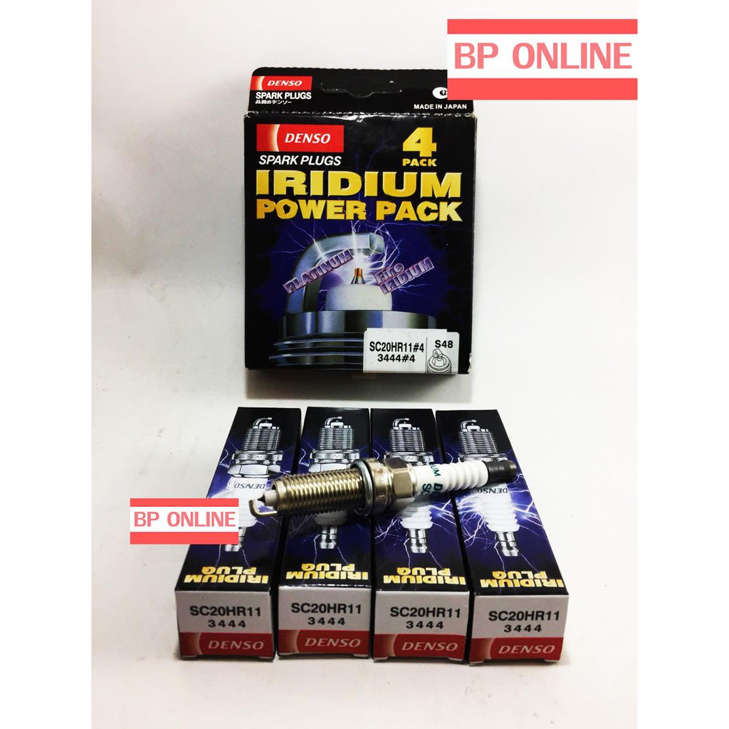 หัวเทียนอิเรเดียม-denso-spark-plugs-iridium-power-pack-sc20hr11-4-แพ็ค-4-หัว-made-in-japan-ของแท้ราคาพิเศษ