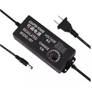 AC / DC อะแดปเตอร์ ปรับโวลท์ได้ 3 - 24V 2A มี Volt Meter ในตัว Adapter 3 - 24V 2A ขนาดแจ๊ค 5.5 x 2.1MM หม้อแปลง