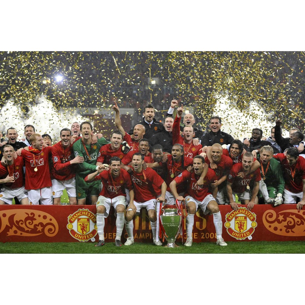 โปสเตอร์-manchester-united-แมนเชสเตอร์ยูไนเต็ด-champions-manu-mufc-แชมป์-แมนยู-red-devils-poster-ของขวัญ-โปสเตอร์ติดผนัง