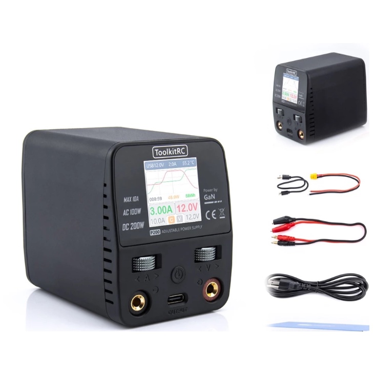 [พาวเวอร์ซัพพลาย] ToolkitRC P200 200W 10A High Power Charger Adapter ...