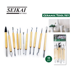 ภาพหน้าปกสินค้าโค้ดINCSM3Lลด20฿ขั้นต่ำ49฿ SEIKAI Ceramic Tools Set ชุดเครื่องมืองานเซรามิก 11 ชิ้น SE-CTP11 ที่เกี่ยวข้อง