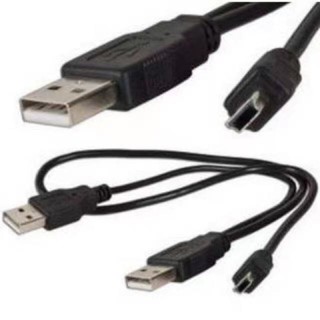 Cable Y-USB TO 5 pin สาย USB 2.0 (5Pins > MM) ต่อ External Box แก้ปัญหาไฟ usb ไม่พอต่อ external harddisk 2.5