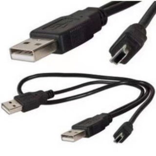 Cable Y-USB TO 5 pin สาย USB 2.0 (5Pins &gt; MM) ต่อ External Box แก้ปัญหาไฟ usb ไม่พอต่อ external harddisk 2.5