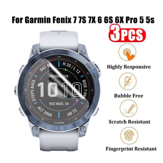 3/1 ชิ้น ฟิล์มไฮโดรเจล สําหรับ Garmin Fenix 7 7S 7X 6 6S 6X Pro 5 5s สมาร์ทวอทช์ ใส HD ฟิล์มกันรอยหน้าจอ อุปกรณ์เสริม