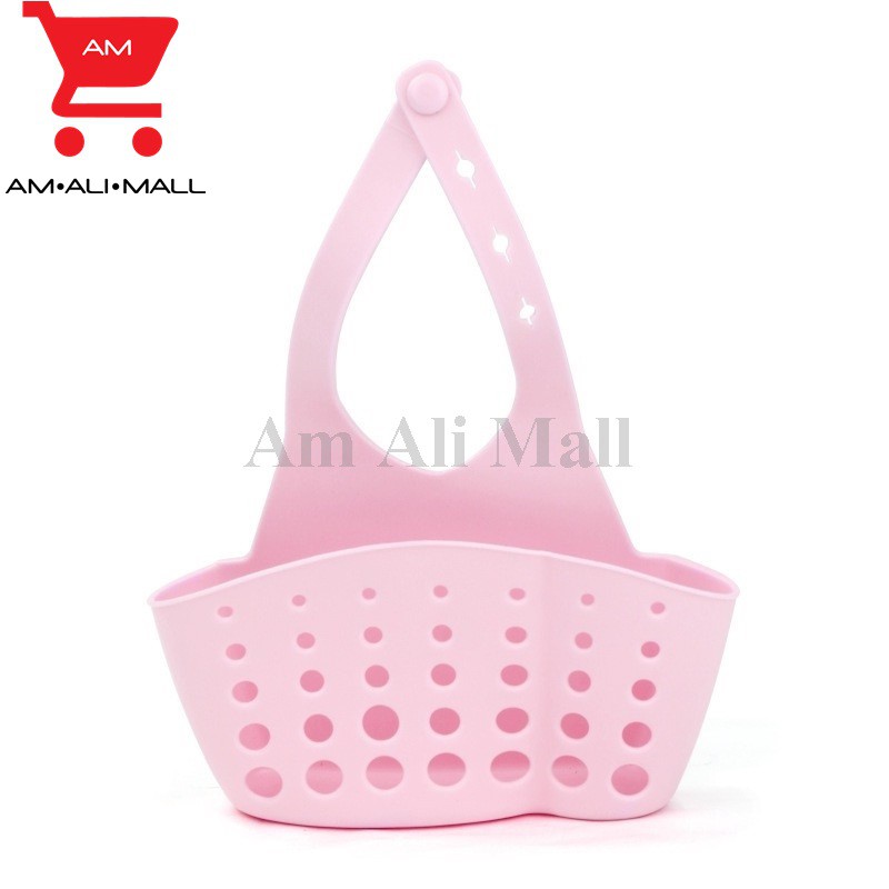 am-ali-mall-อุปกรณ์จัดเก็บฟองน้ำล้างจาน-อุปกรณ์ใส่ของอเนกประสงค์-ที่เก็บฟองน้ำแบบแขวน-สีชมพูพาสเทล-สีฟ้าพาสเทล