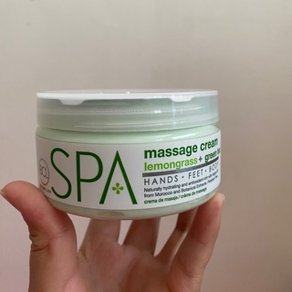 Massage cream  Lemongrass + green tea  Hand feet body 237g ครีมนวด ผิว