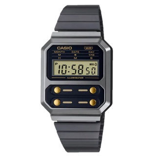 Casio นาฬิกาข้อมือ Unisex รุ่น A100WEGG-1A2DF