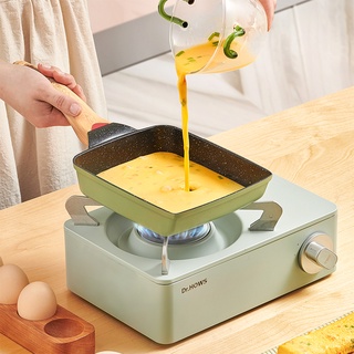 ☍Non Stick Frying Pan Japanese Tamagoyaki Omelettes Aluminum Alloy Pan Egg Pancake Maker Kitchen Cookware