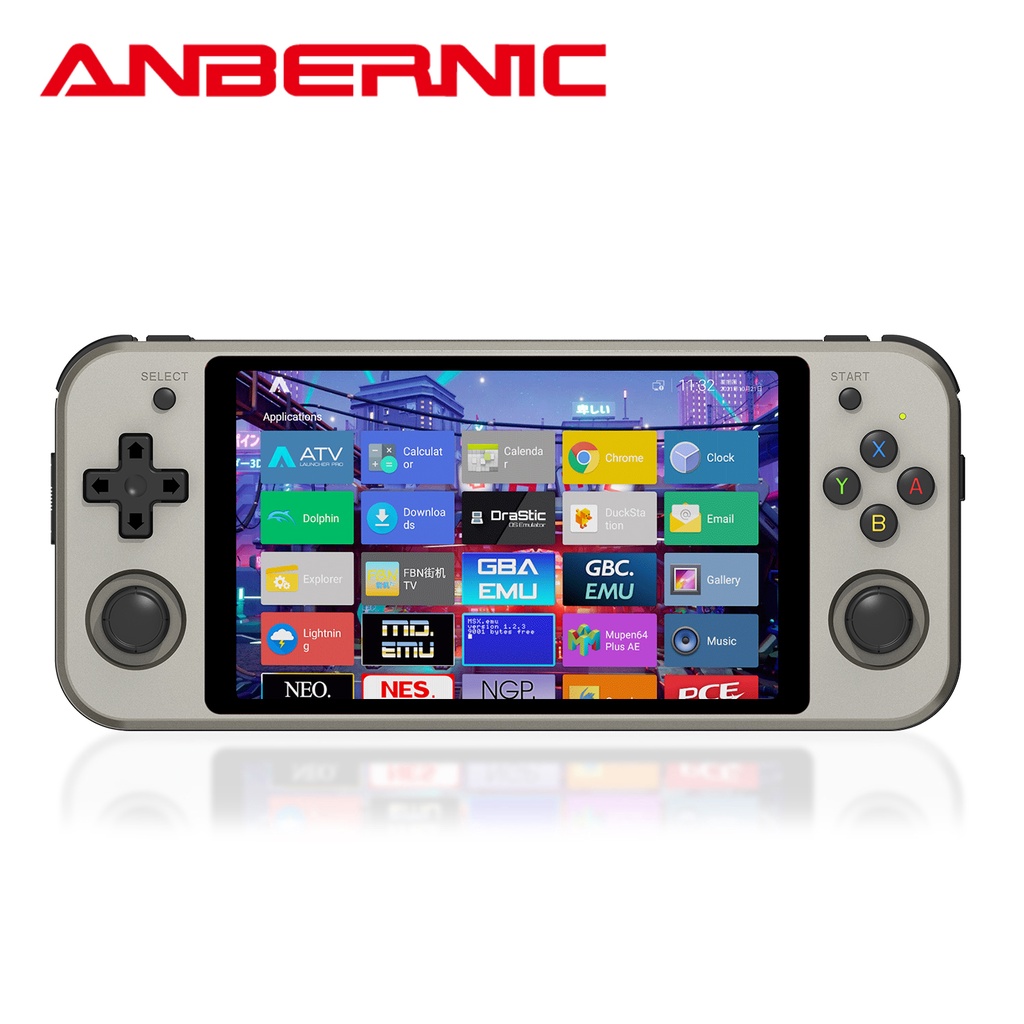 Anbernic RG552 เครื่องเล่นเกม วิดีโอเกมคอนโซล RK3399 Linux Android ระบบ ...