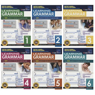 (ได้coinคืน10%)*พร้อมส่ง  เฉลยทุกเล่ม หนังสือแบบฝึกหัด แกรมม่า Singapore Learning + English Grammar (6 books set) SAP Education