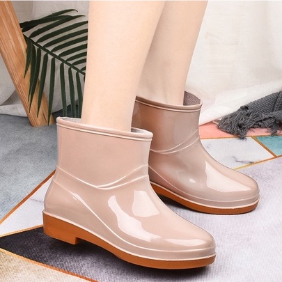 ภาพสินค้า(S-1049) พร้อมส่งไทย ส่งเร็ว 36-44 รองเท้ากันฝน รองเท้าบูทกันลื่น กันน้ำ ยางกันน้ำ คุณภาพดี จากร้าน a.shoe บน Shopee ภาพที่ 6