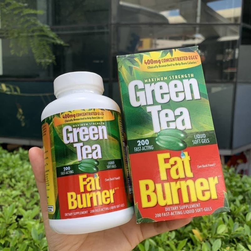 Green Tea Fat Burner Concentrate Extract 400 mg EGCG 200 เม็ด Shopee