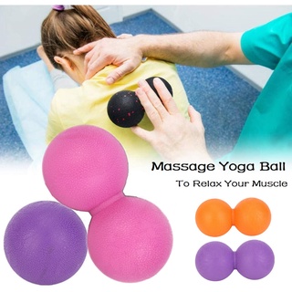 สินค้า ลูกบอลนวด คลายกล้ามเนื้อ แบบพกพา ลูกบอลนวดคลายกล้ามเนื้อแบบคู่  massage ball ลูกบอลนวดมือ ผ่อนคลาย ช่วยให้เลือดลม