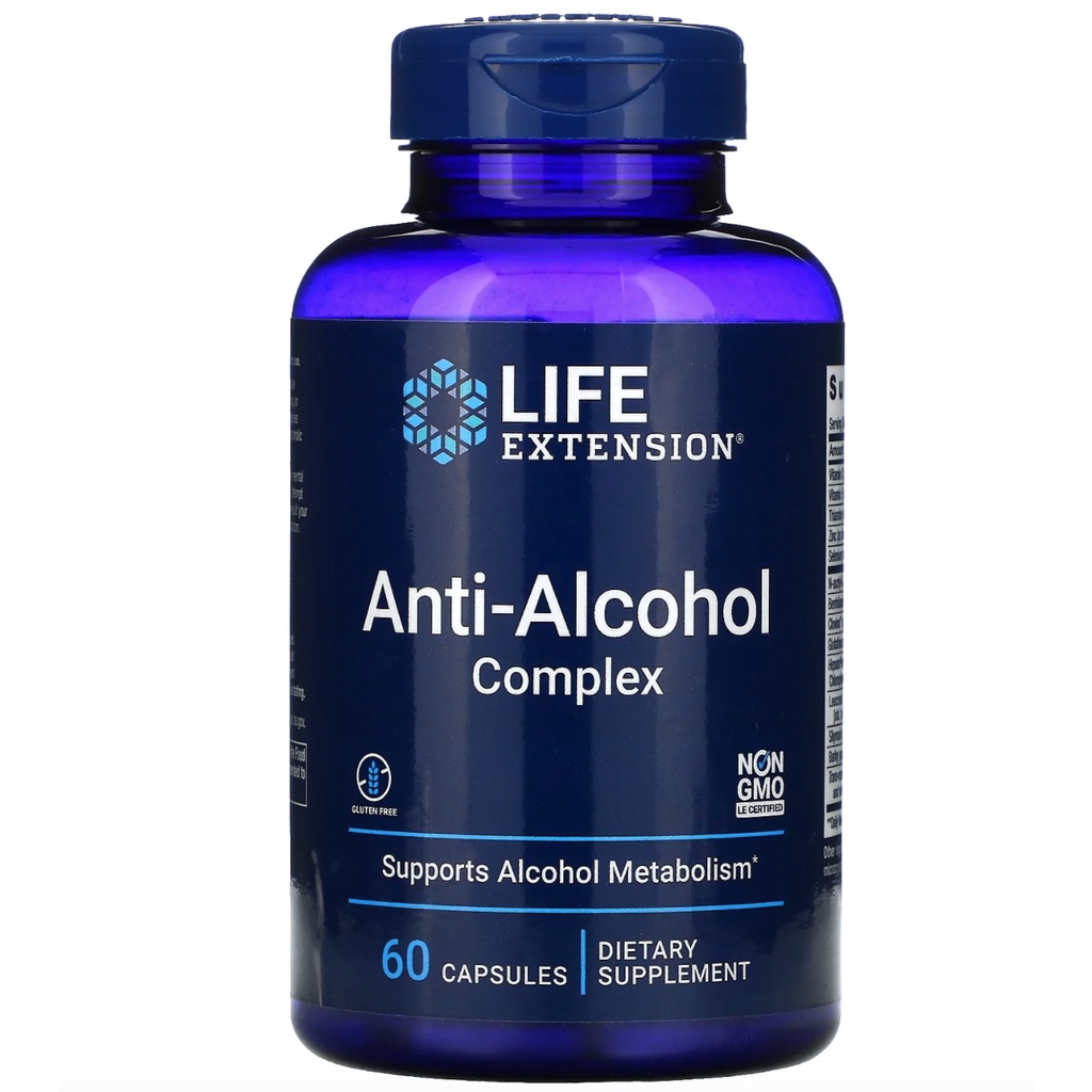 Life Extension, Anti-Alcohol, HepatoProtection Complex, 60 Vegetarian ...