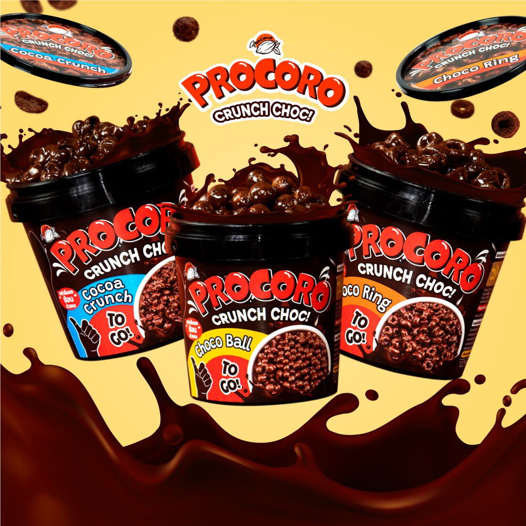 Procoro Crunch Choc โปรโกโร่ ช็อกโก้บอล ช็อกโก้ริง โกโก้ครั้นช์ ...