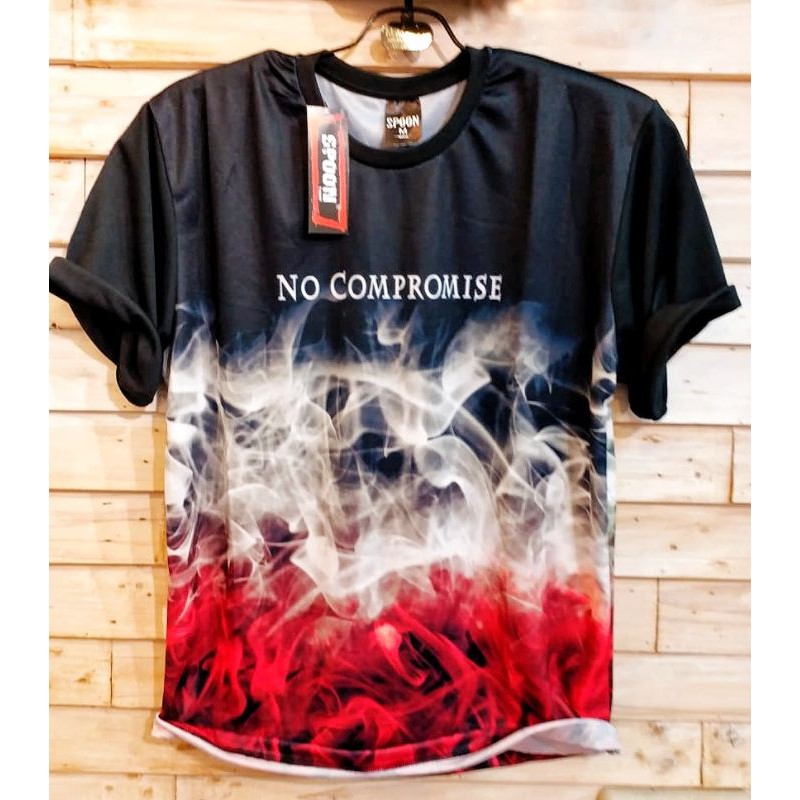 เสื้อยืดพิมพ์ลาย-3d-smoke-no-compromise-bangkok-thailand-สําหรับผู้หญิงและผู้ชาย