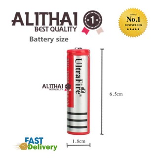 Alithai UltraFire ถ่านชาร์จ Li-ion 18650 3.7V 6800mAh (1ก้อน)