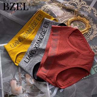 Bzel กางเกงชั้นใน ผ้าฝ้ายแท้ ระบายอากาศ ไร้รอยต่อ ใส่สบาย เซ็กซี่ สําหรับผู้หญิง พร้อมส่ง