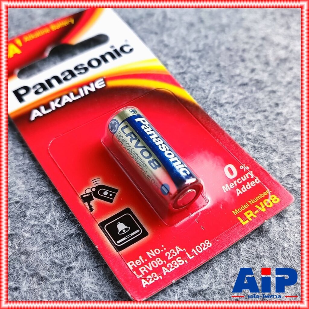 1ก้อน-panasonic-lr-v08-ถ่าน23a-ถ่านเบอร์23-ถ่าน-battery-ถ่านรีโมท23a-ถ่าน12v-ถ่านอัลคาไลน์23a-เอไอ-ไพศาล