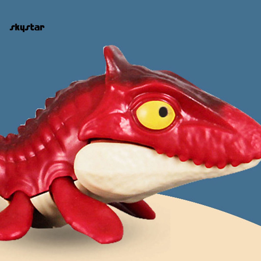 ภาพสินค้าskystar Interactive Dinosaur Fidget Toy Biting Finger Dilophosaurus/Mosasaurus Dinosaur Finger Toy Comfortable Grip for Children จากร้าน skystar.th บน Shopee ภาพที่ 5
