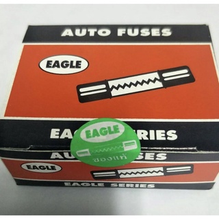 AUTO FUSES EAGLE SERIES หลอดฟิวส์แก้ว30มิล(แพค100ชิ้น).5a,1a,2a,3a,5a,10a,15a,20a,25a,30a,50a ทักแชท