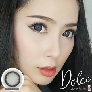 คอนแทคเลนส์ บิ๊กอาย รุ่น Dolce สีเทา/ตาล Gray/Brown ค่าสายตาปกติ (0.00)