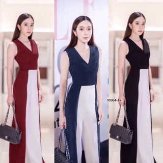 AK 10564 Jumpsuit จั้มสูทแขนกุดขายาว