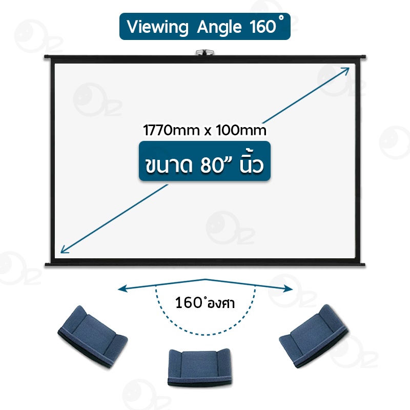 ภาพหน้าปกสินค้า9Gadget - ประกัน 1 ปี  จอโปรเจคเตอร์ 80 นิ้ว 16:9 พร้อม ขาตั้ง 3 ขา ภาพสด คมชัดจอ โปรเจคเตอร์ จอรับภาพโปรเจคเตอร์ พกพา -Tripod Projector Screen จากร้าน napapron01 บน Shopee