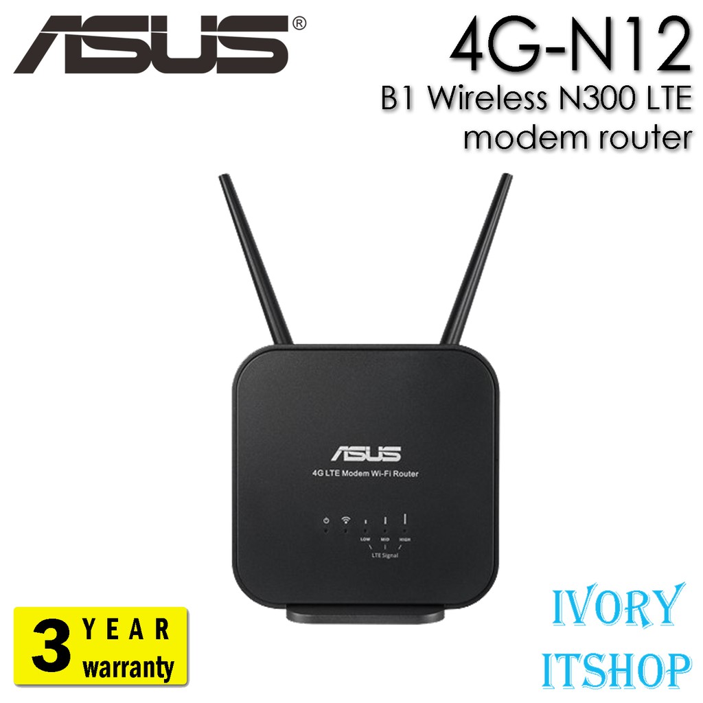 ASUS 4G-N12 B1 Wireless N300 LTE modem router | Shopee Thailand