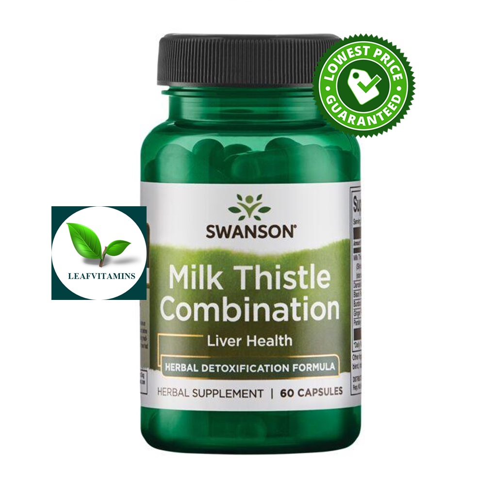 ภาพหน้าปกสินค้าSwanson Superior Herbs Milk Thistle Combination / 60 Capsules จากร้าน leafvitamins บน Shopee