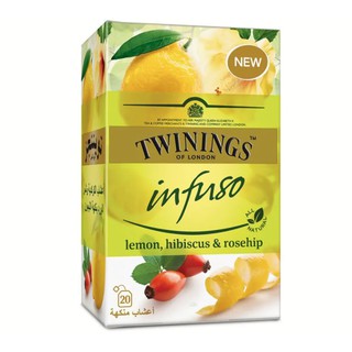 [แยกซอง/ยกกล่อง] Twinings Infuso Lemon Rosehip Hibiscus ไม่มีคาเฟอีน