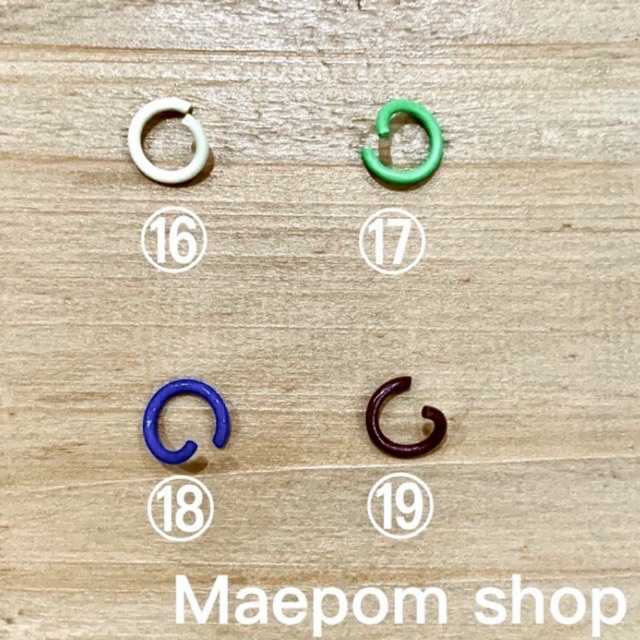 ภาพสินค้าห่วงพวงกุญแจ แบบสี ขนาด8มิล 15ชิ้น/12บาท สั่ง2แพ็ค ราคา10บาท/แพ็ค เลือกสี,คล่ะสีได้ จากร้าน craft.by.maepom บน Shopee ภาพที่ 1
