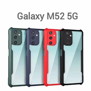 S21FE(พร้อมส่งในไทย)เคสกันกระแทกขอบสีหลังใสSamsung Galaxy S21FE 5G/Galaxy M52 5G