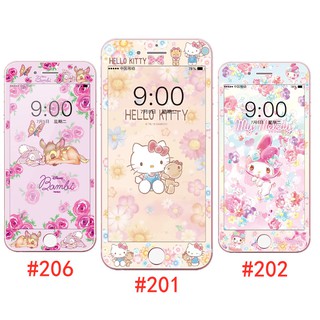 Melody Cartoon Pattern Soft Edge Tempered Glass for iphone SE 2020 6 6s 6plus 7 8 7plus 8plus Screen Protector Princess Film