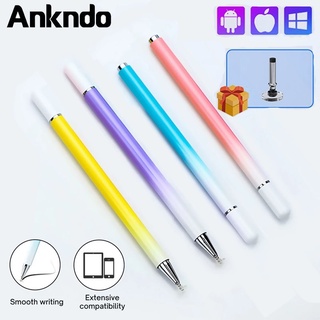 Ankndo ปากกา Stylus สีสันสดใส  สำหรับหน้าจอสัมผัส ฝาครอบดินสอแม่เหล็กความไวสูงสำหรับ Andriod
