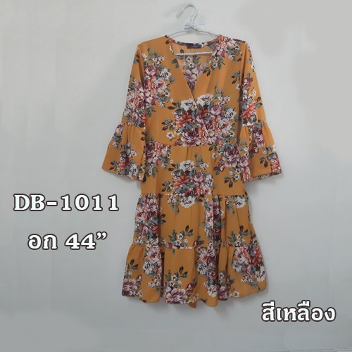 เดรสสาวอวบ-ไซส์ใหญ่-bigsize-เดรสลายดอก-อกไขว่