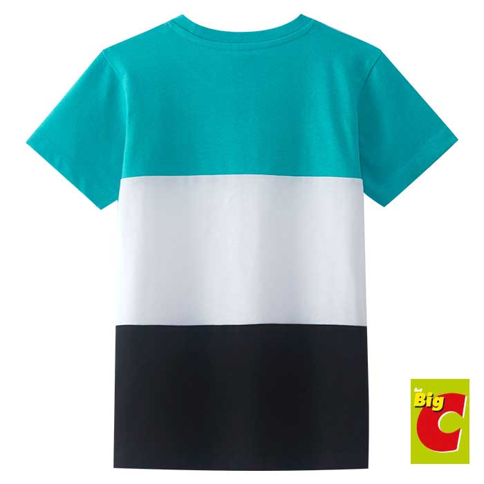 เบสิโค-x-ดิสนีย์-เสื้อยืดแขนสั้น-ตัดต่อ-สำหรับเด็กชาย-รุ่น-btoy2109lb006-สีเขียวbesico-x-disney-short-sleeved-t-shirt-fo