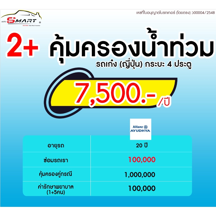 2-คุ้มครองน้ำท่วม-รถเก๋ง-กระบะ4ประตูเริ่มต้น-6-600-ราคาดี-ไม่มีบวกเพิ่ม-ประกันดี-เคลมง่าย-มีอู่ซ่อมเอง-ประกันภัย-ผ่อนได้