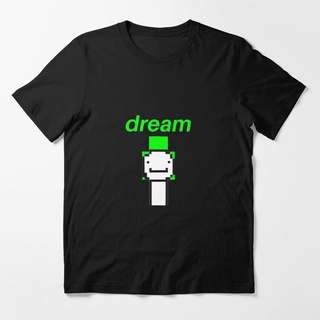 เสื้อยืดอินเทรนด์ผู้ชายอินเทรนด์ผู้หญิงเสื้อเชิ้ต ลาย dream minecraft สําหรับผู้ชายS-3XL