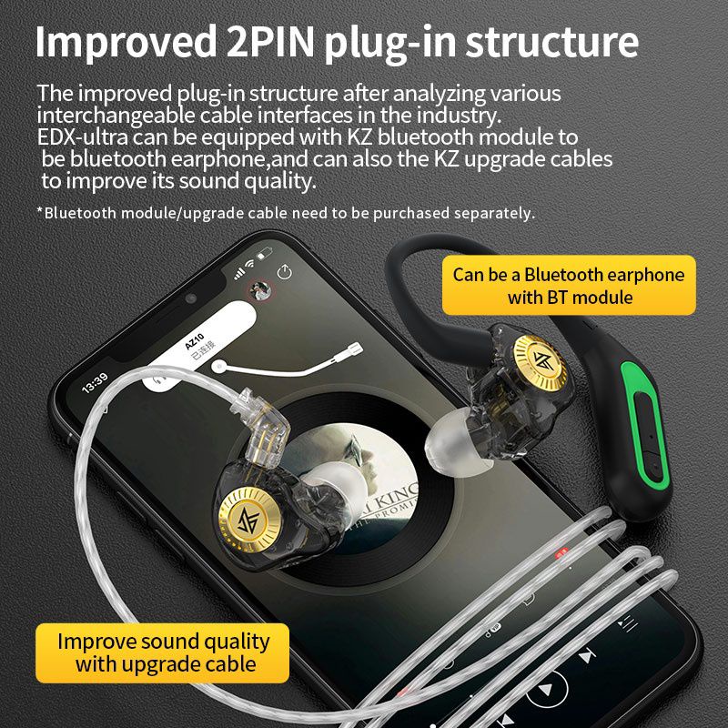 kz-edx-ultra-in-ear-headphones-bass-hifi-earbuds-เสียงดีมีไมค์-แท้-สินค้าพร้อมส่ง