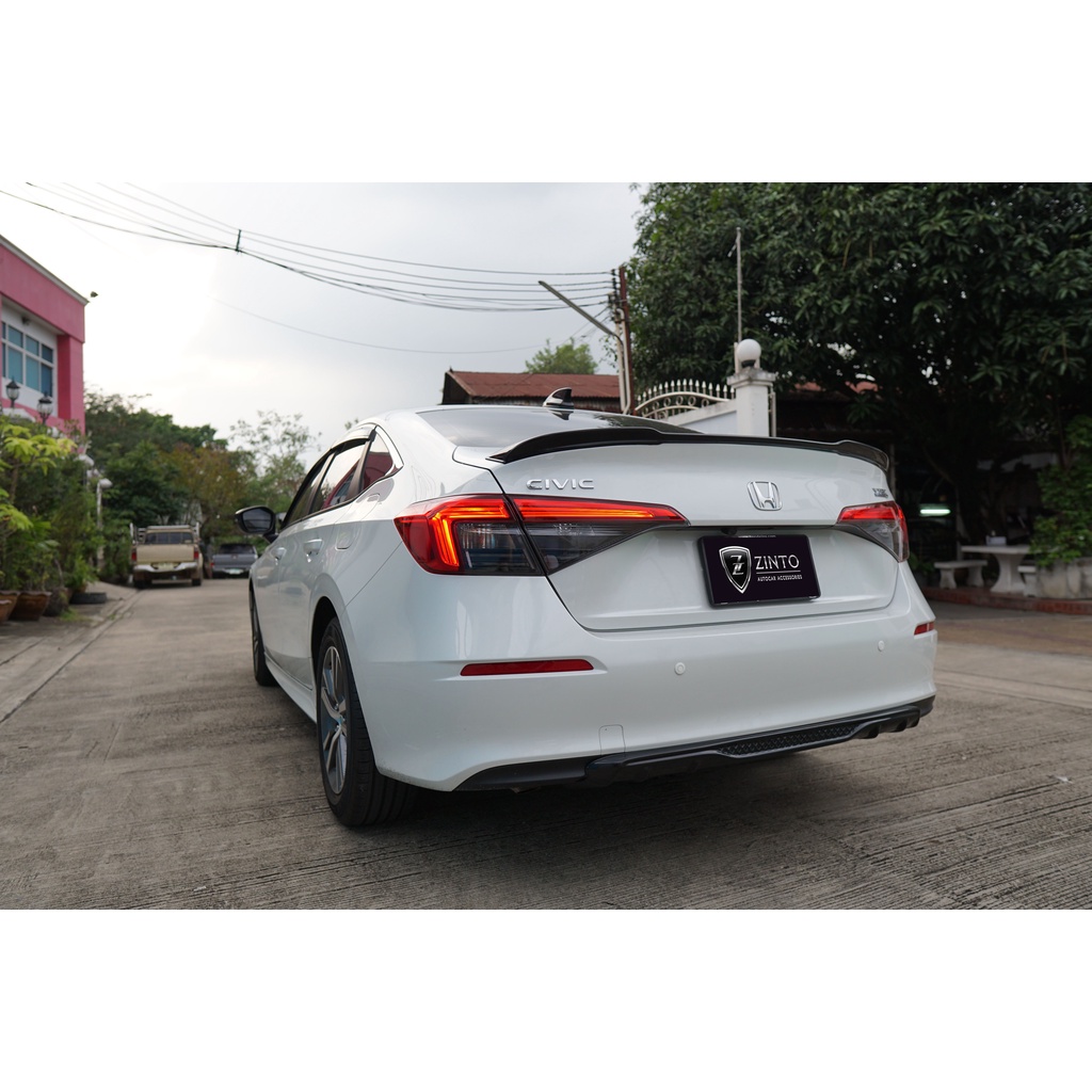 ดิฟฟิวเซอร์-สเกิร์ตหลัง-ดำเงา-diffuser-civic-fe-2021