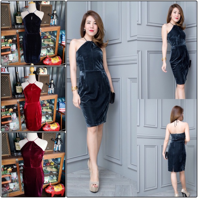 dressผูกคอ-dress-5-ส่วน