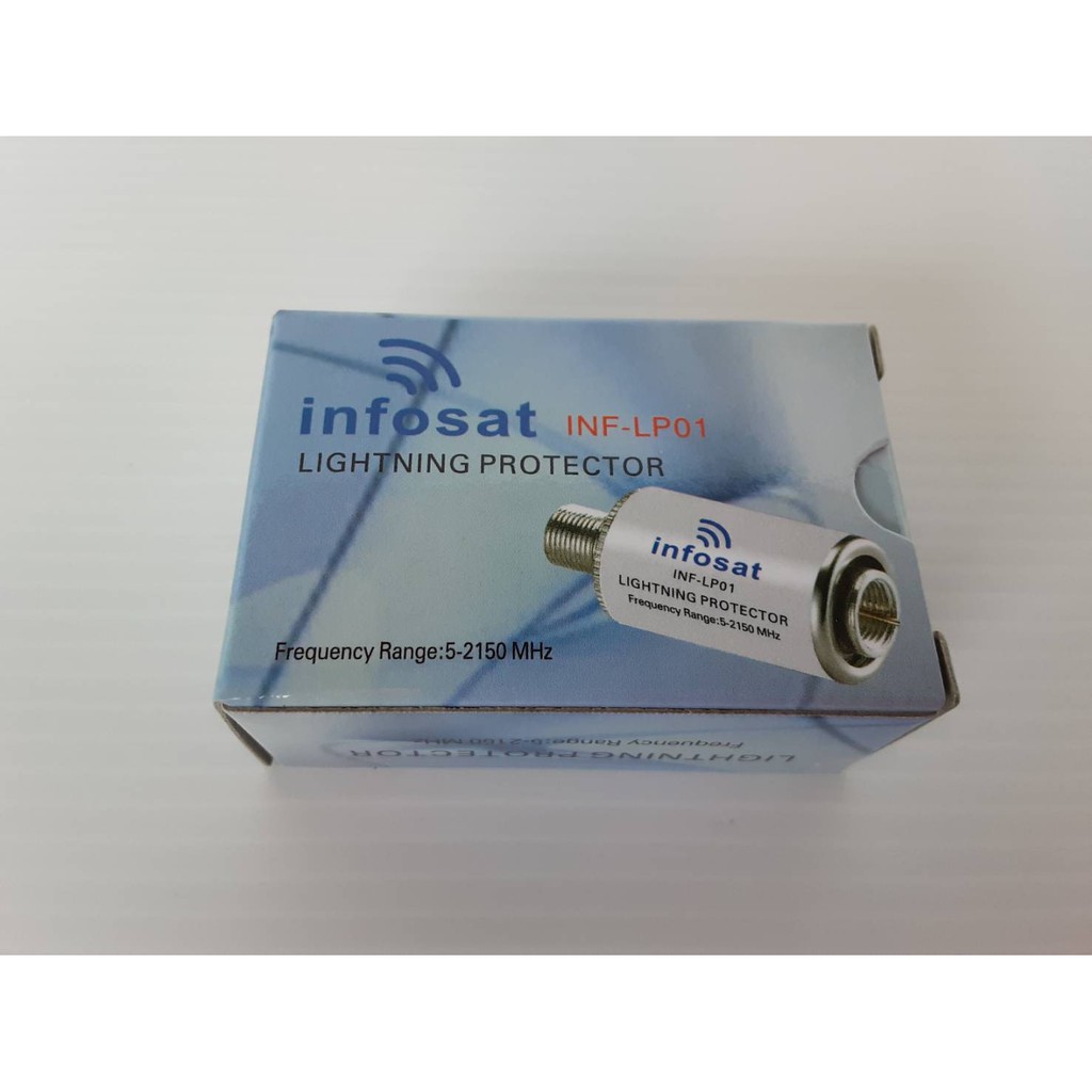 infosat-อุปกรณ์ป้องกันฟ้าผ่าจานดาวเทียม